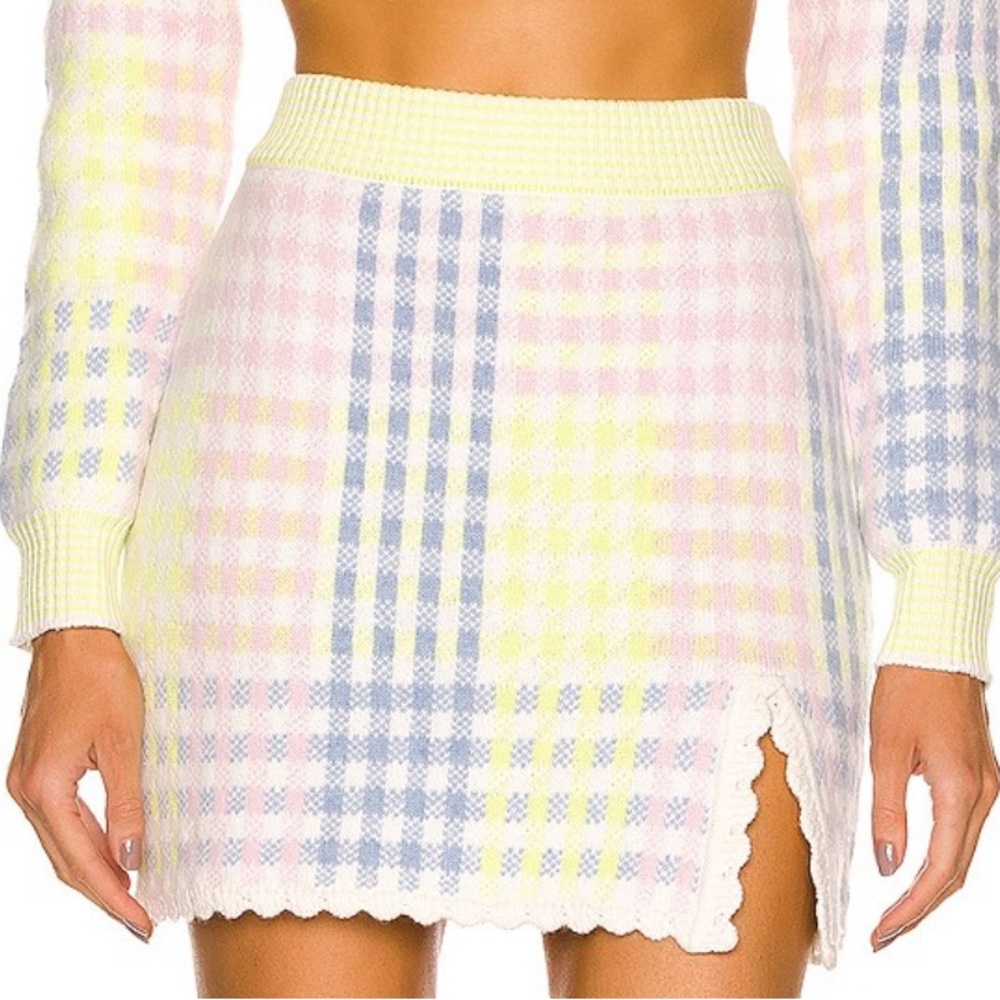 LOVESHACKFANCY Small Pawley Skirt in Mint Jelly